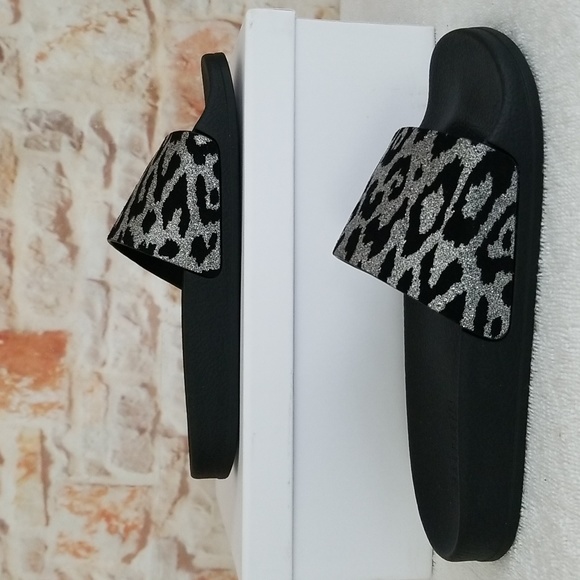 New Balmain Calypso Leopard Pool Slides - Picture 4 of 11